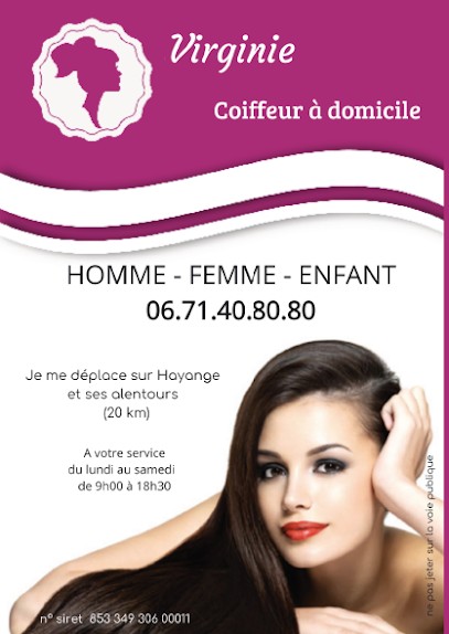 Virginie coiffure a domicile, Coiffeur à Domicile à Hayange