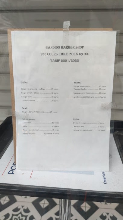 Bandido Barber Shop, Barbier à Villeurbanne