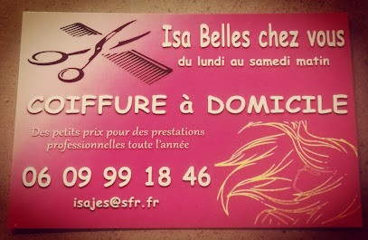 isa belles chez vous, Coiffeur à Domicile à Roujan