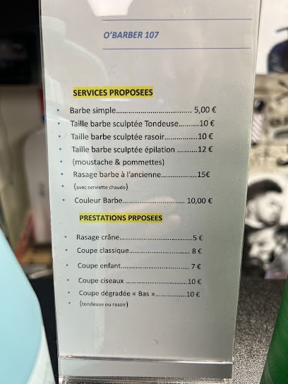 O’BARBER 107, Salon de Coiffure à Longjumeau