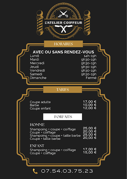 L'atelier Coiffeur Coiffeur à Thuir