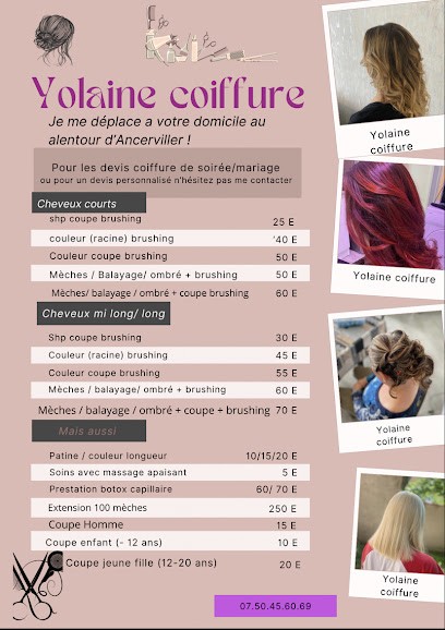 Yolaine Coiffure, Coiffeur à Domicile à Ancerviller