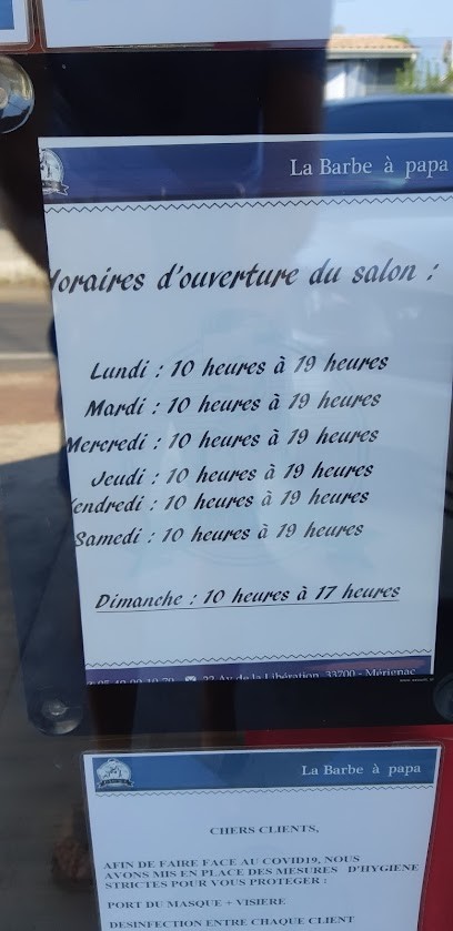 La Barbe à Papa, Barbier à Mérignac