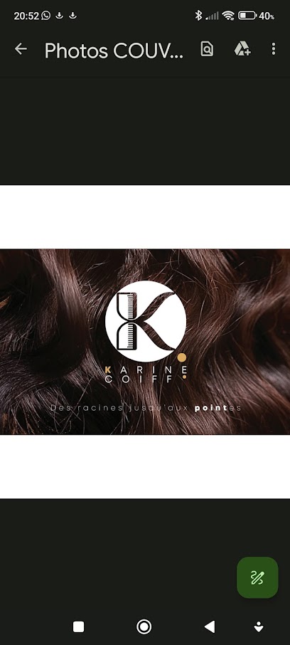 Karine Coiff.coiffure À Domicile Coiffeur à Cantin