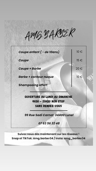 Amg Barber 34 Coiffeur à Lunel